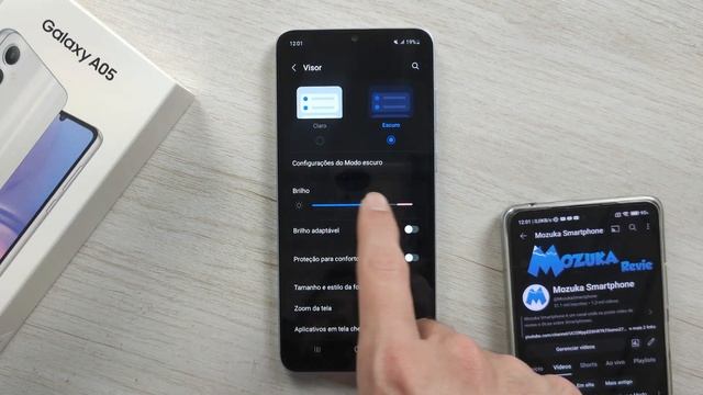 Como desativar o brilho automático da tela no Samsung A05 смотреть онлайн