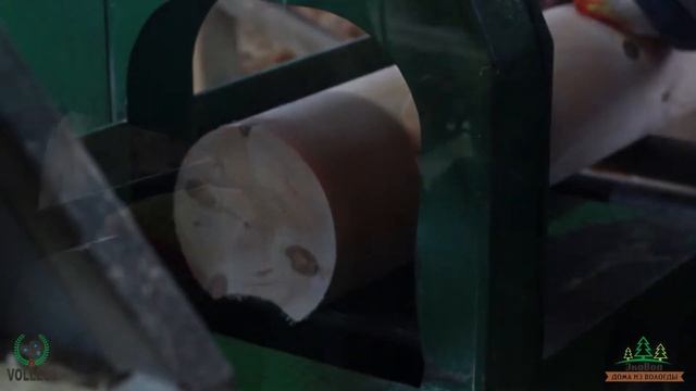 Производство оцилиндрованного бревна смотреть онлайн