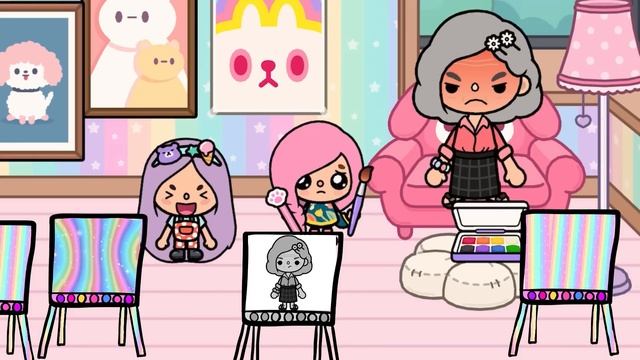 Color Blind Girl Sees Rainbow Colors For The First Time | Toca Life Story | Toca Boca смотреть онлайн
