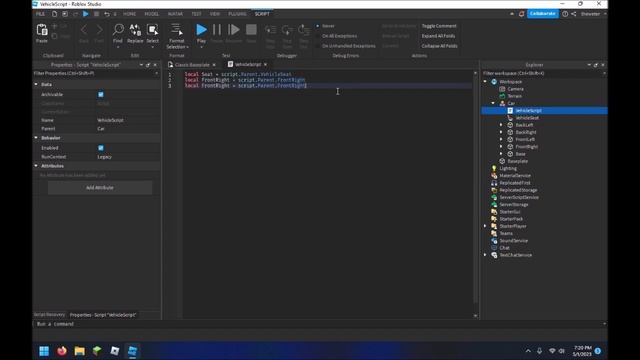 How to make a simple car in Roblox Studio смотреть онлайн