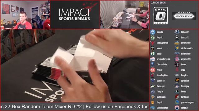 2019/20 Panini Prizm & Optic 22-Box Random Team Mixer RD #2 (2/26/2020) - Blowout Forums смотреть онлайн