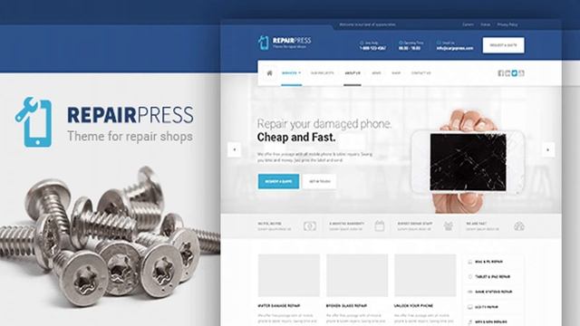 RepairPress - GSM, Phone Repair Shop WP | Themeforest Website Templates and Themes смотреть онлайн