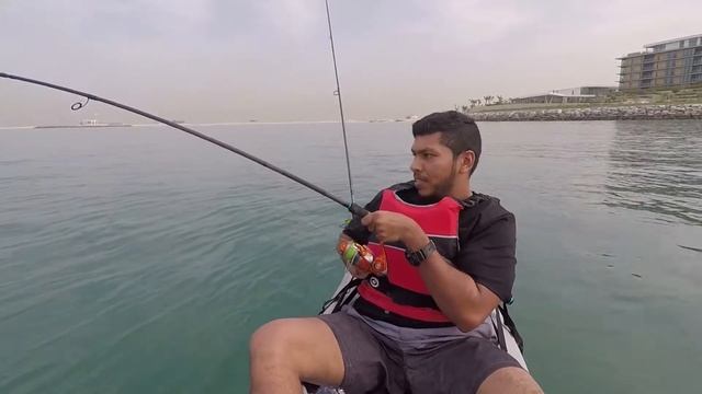 My first Day kayak fishing... Dubai canel смотреть онлайн