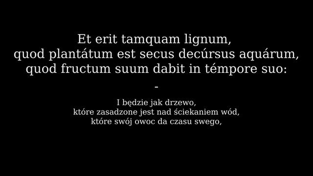 Psalmus 1 | Psalm 1 po łacinie смотреть онлайн
