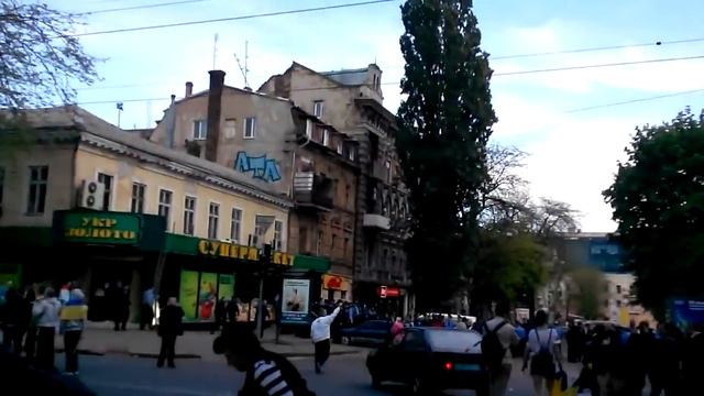 Одесса.2 мая,2014.Наемные майдауновцы громят Одессу смотреть онлайн