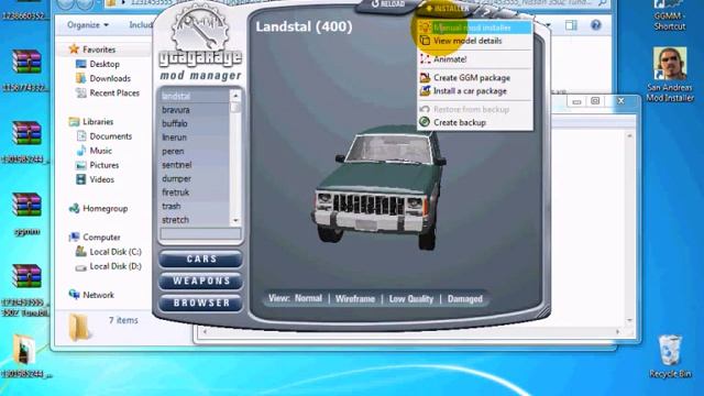 GTA San Andreas: GTA Garage Mod Manager download and using смотреть онлайн