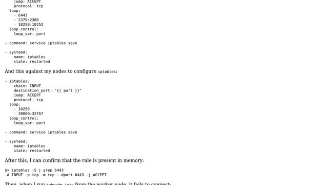 Bootstrapping a Kubernetes cluster using Kubeadm on RHEL 7 - Issues with firewall смотреть онлайн