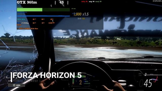 Forza Horizon 5 on GTX 960m | i7 6700HQ & 16GB Ram | смотреть онлайн