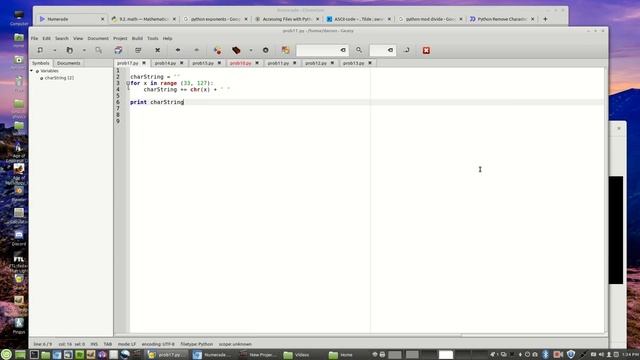Display the ASCII character table Write a program that displays the characters in the ASCII charact смотреть онлайн