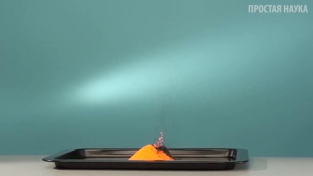 ВУЛКАНЧИК ИЗ БИХРОМАТА АММОНИЯ И МАГНИЯ