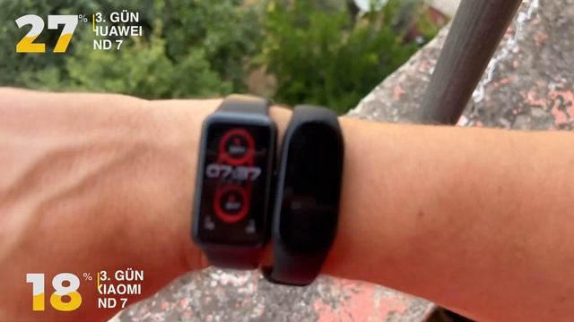 BÜYÜK KAPIŞMA? XİAOMİ Mİ BAND 7 VS HUAWEİ BAND 7 Akıllı Bileklik karşılaştırma смотреть онлайн