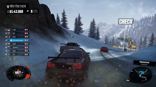 The Crew Snow race
