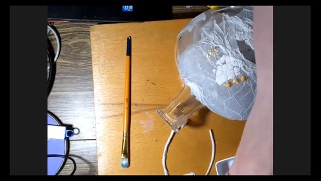 6 отряд декор стеклянного сосуда в тех ке пейп арт  Создание селфи зоны