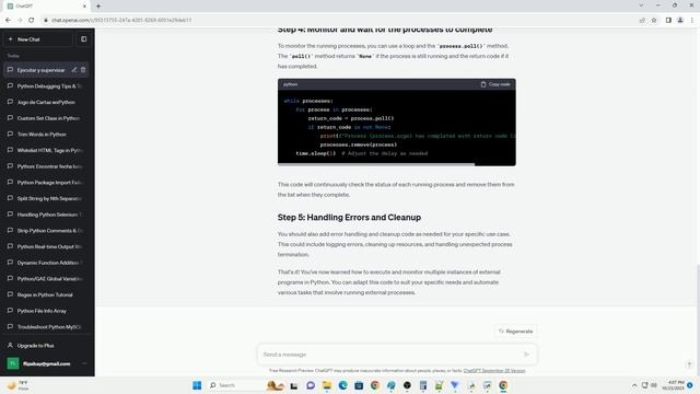 Execute and monitor multiple instances of external program in Python смотреть онлайн