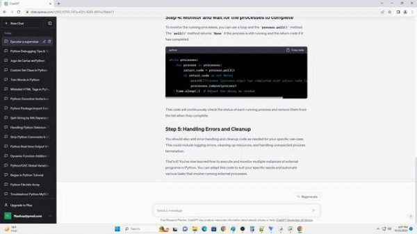 Execute and monitor multiple instances of external program in Python