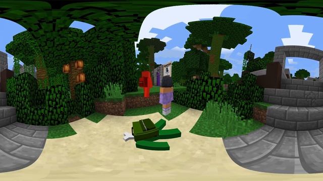 APHMAU saving Friends from CRAZY FROG in Minecraft 360° смотреть онлайн