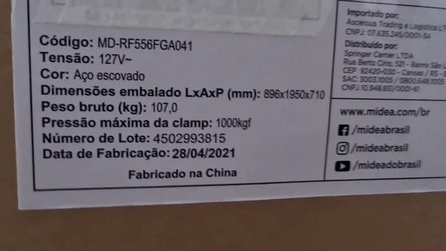 Review | Refrigerador French Door Inverterquattro 482L Midea | Parte 1 смотреть онлайн