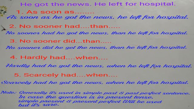 Use of: As soon as||No sooner||Hardly||Scarcely смотреть онлайн