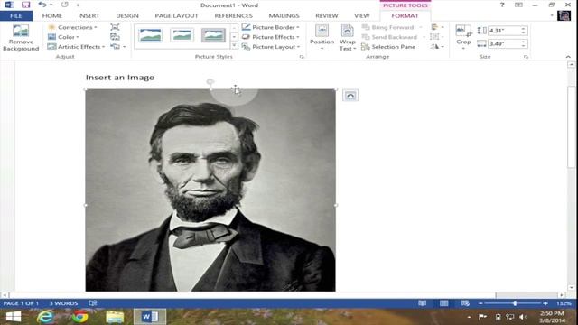 Insert a Picture Into Microsoft Word 2013 смотреть онлайн
