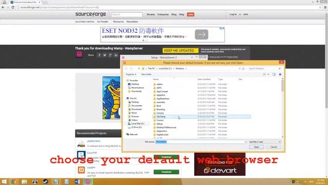How to create a web server using Wamp Server (Apache) on Windows 8.1 2015 for free смотреть онлайн