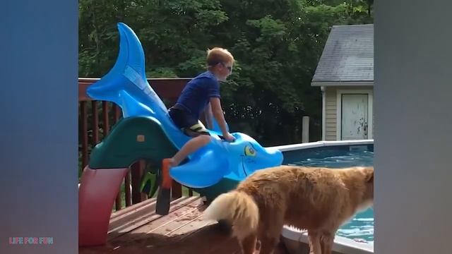 Приколы. ДЕТИ. Неудачные падения в воду.mp4 смотреть онлайн