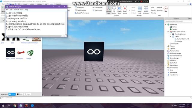 Roblox - How to add Admin commands in your game смотреть онлайн