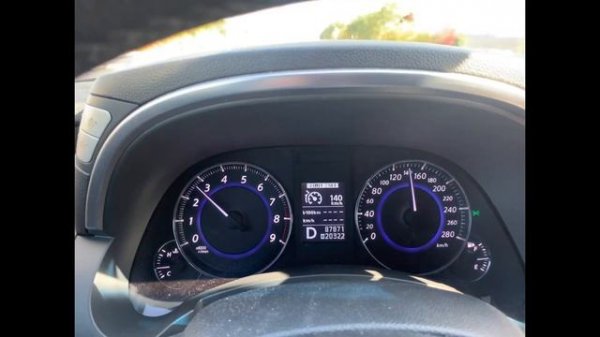 Infiniti FX37 highway fuel consumption / расход топлива по трассе