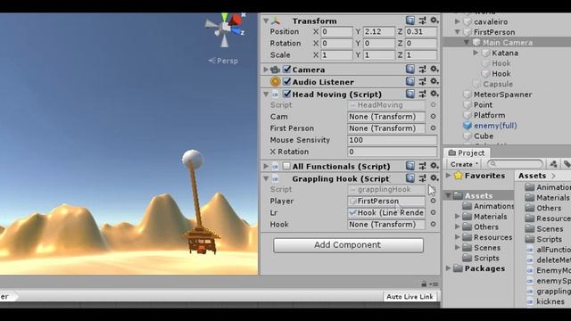 Easy GRAPPLING HOOK in Unity! смотреть онлайн