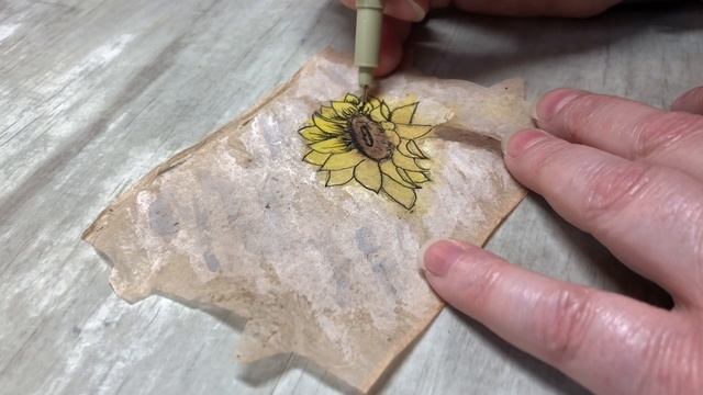 How to watercolor & sketch on a tea bag plus add a frame with twigs found from my yard смотреть онлайн