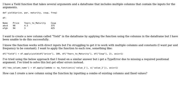 How to create a new column using a function that requires multiple columns as arguments? смотреть онлайн