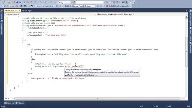 Ứng dụng ASP.NET - Import dữ liệu từ file excel vào SQL Server смотреть онлайн