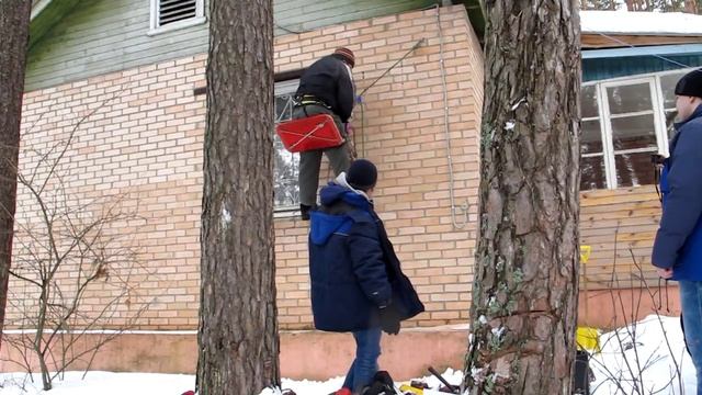 Разметка для кронштейнов кондиционера, с ИТО смотреть онлайн