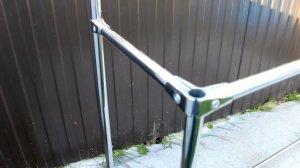 Вешалка напольная на колесиках из хромированных труб систем джокер.