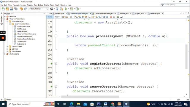 Observer pattern in Java смотреть онлайн