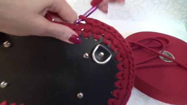 Как связать рюкзак из трикотажной пряжи /МК35/ смотреть онлайн