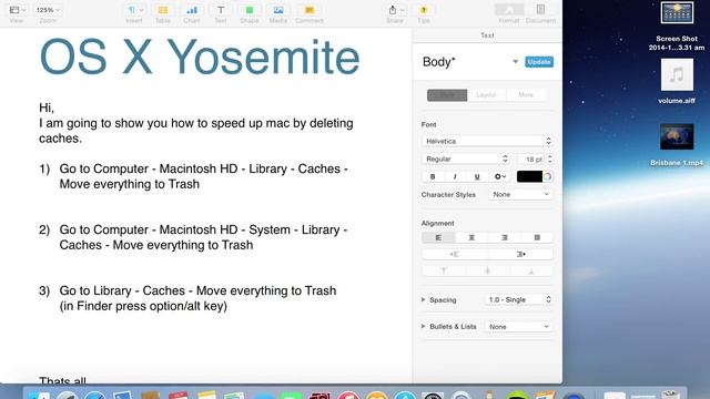 How to speed up Mac OS Sierra by deleting caches. Slow Safari смотреть онлайн