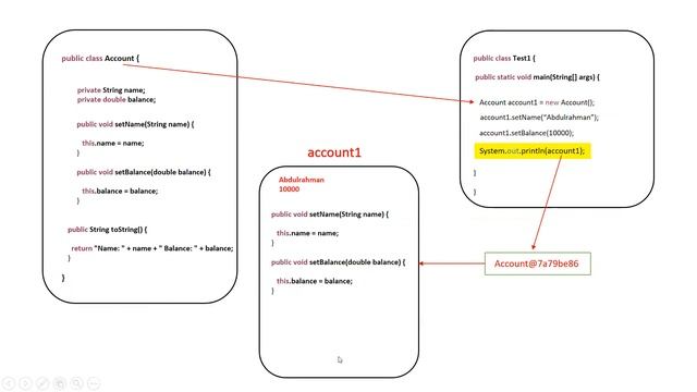 Java toString method - استخدام ميثود توسترنق في الاوبجكت смотреть онлайн