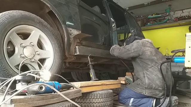 Переварка порогов нивы 5д профильной трубой 100х100 мм смотреть онлайн