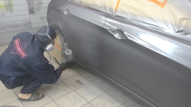 Полная покраска Соляриса! Лак mipa C210 MS! смотреть онлайн