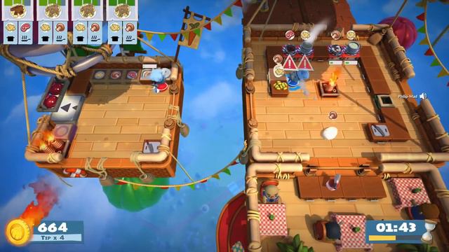 [Overcooked! 2] Level 2-3 World Record 1328 (Without the plate spawn bug) смотреть онлайн