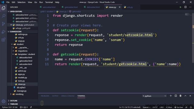 Cookies In Django (Hindi)