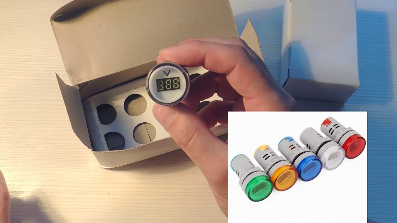 Вольтметр Индикатор цифровой Светодиодный переменного напряжения от 60-500 V смотреть онлайн