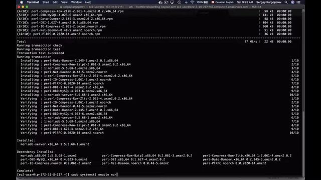 Install MariaDB Server on AWS EC2 Linux 2 AMI смотреть онлайн