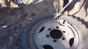 как разобрать колесо газона