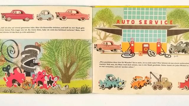 Wie der Maulwurf zu einem Auto kam 1960 / Крот и автомобиль (на немецком) Иллюстрации Зденека Милер смотреть онлайн
