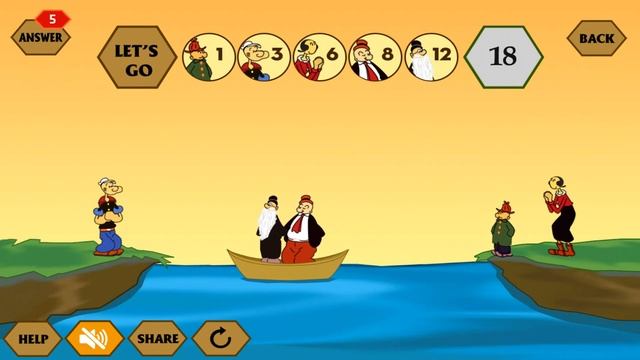 River Crossing - Family of 5 within 30 seconds - Popeye, Olive смотреть онлайн