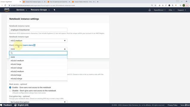 23 Coding Task #1A Instantiate AWS SageMaker Notebook Instance Method #1 смотреть онлайн