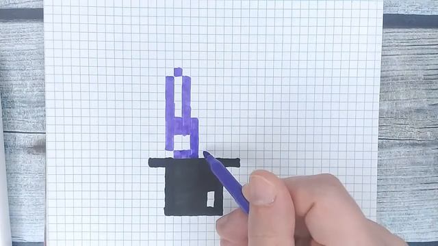 Как рисовать по клеточкам большие интересные рисунки / Волшебный кролик / Животные по клеточкам смотреть онлайн