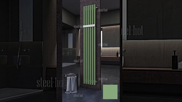 Дизайнерские радиаторы вертикальные разных цветов на заказ в #steelhot #Стилхот смотреть онлайн