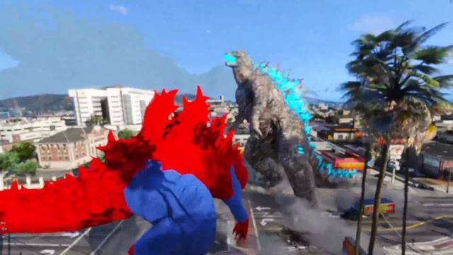 SPIDER GODZILLA VS GODZILLA 2021 - MONSTER BATTLE смотреть онлайн